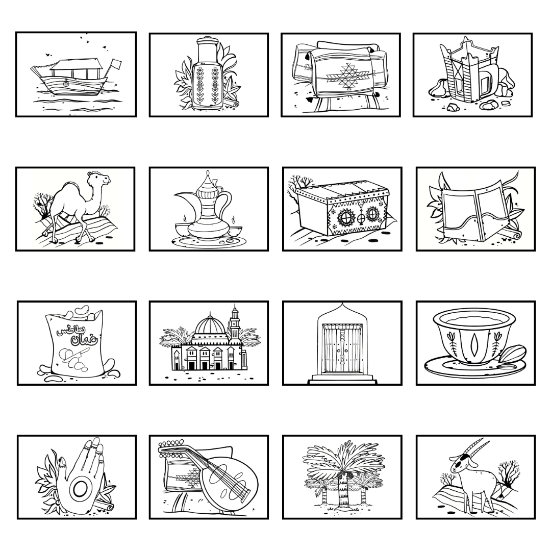 Middle East Coloring Sheets - Instant Download - Baladi Baby